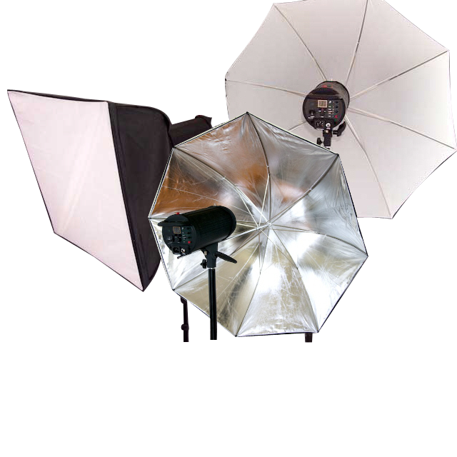 1200W Wireless Studio 3 head Flash Lighting Kit